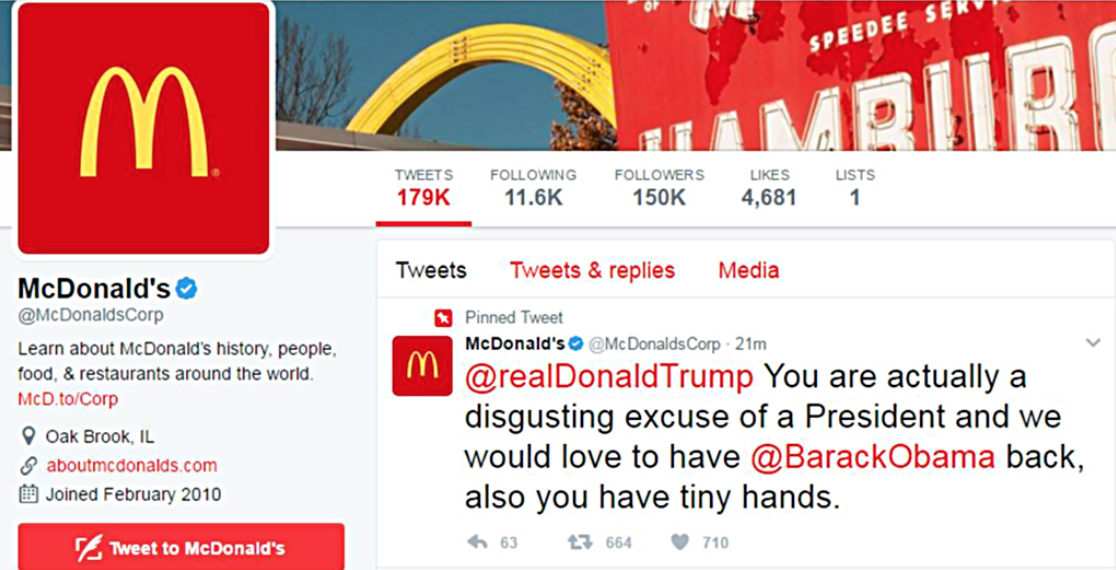 Tweet McDonalds