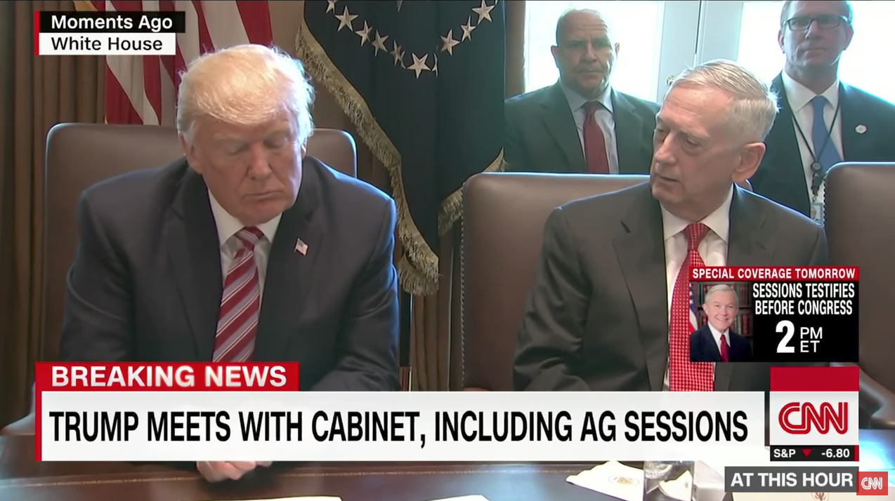 Trump hält erste Kabinettssitzung